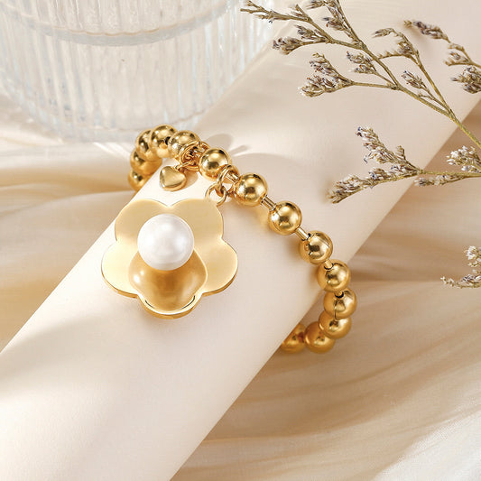 Flower Pearl bracelet