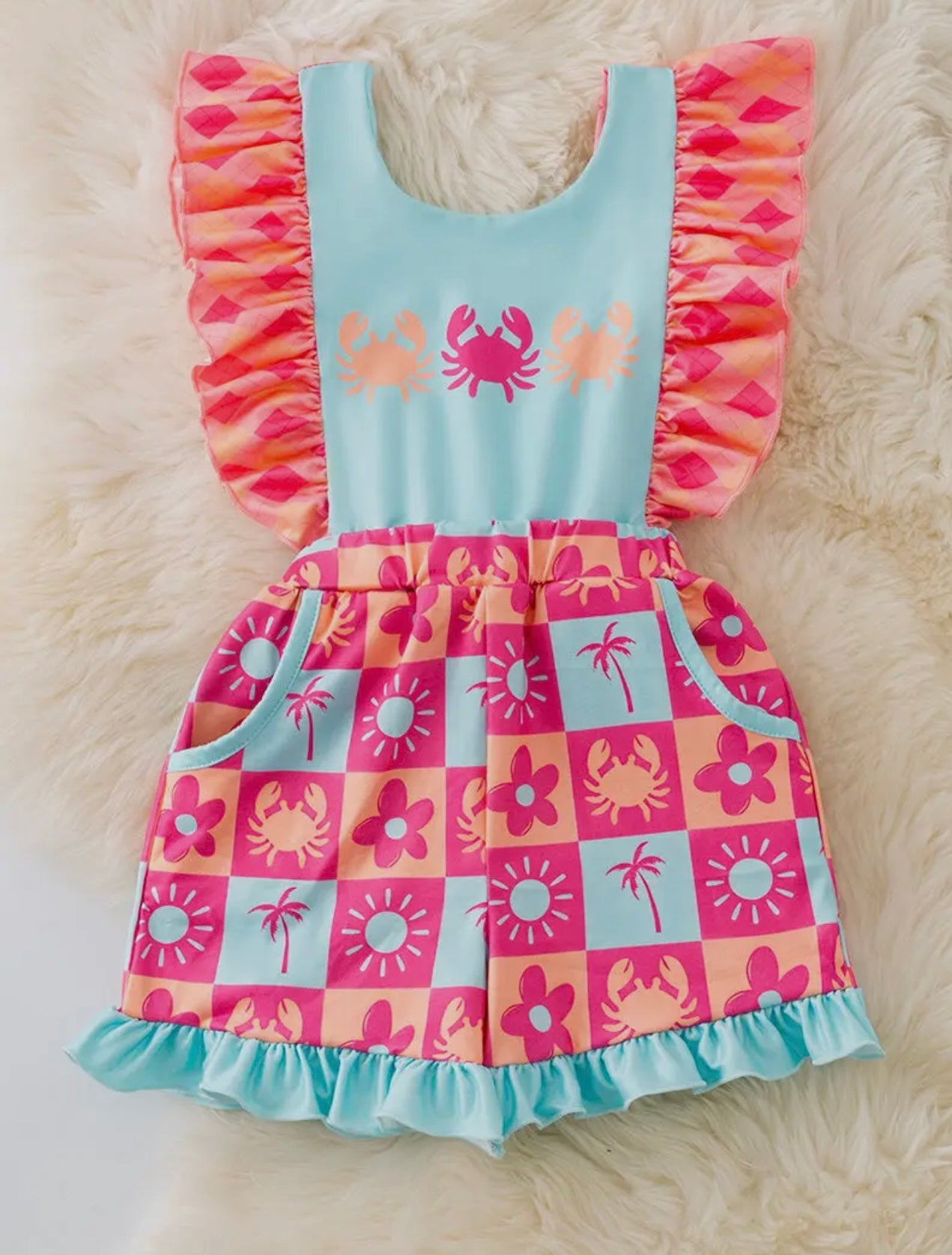 Pinky crab 🦀 Romper